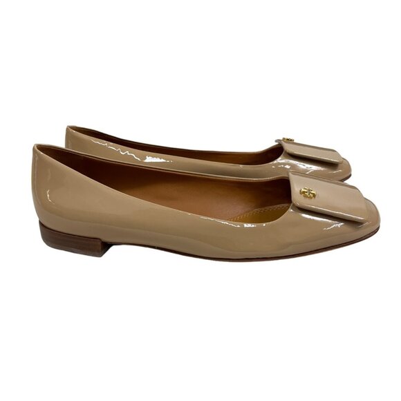 Tory Burch Women’s Yardley Camellia Pink Flat Patent Calf Sz 9 - New - Picture 5 of 12